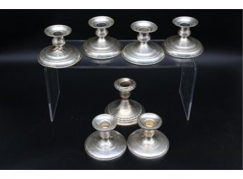 Sterling Weighted 7 Candlestick Holders