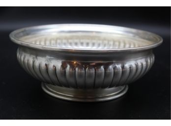 Sterling Footed Bowl With Initials