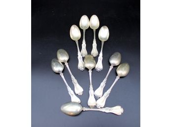 10 Sterling Silver Teaspoons 7 Troy Ounces Total