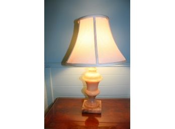 Alabaster Lamp 19' With Shade