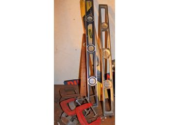 Levels & Clamps Lot