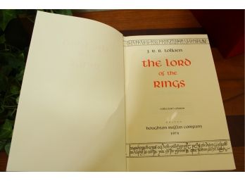 The Lord Of The Rings Book