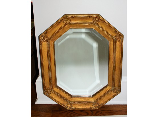 Antique Octagon  Gold Mirror