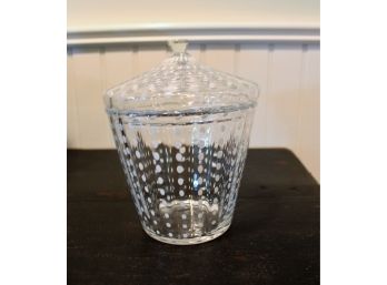 Decorative Glass Jar With Lid