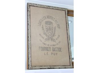 French Original Print Burlap Bag MAIS ON LILY DESIGN