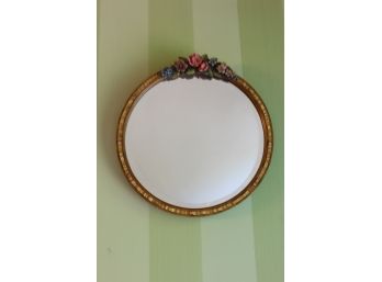 Lovely Antique Barbola  Mirror With A European Look