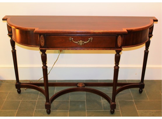 The American Masterpiece By Hickory Hall Table                                 Mover Available