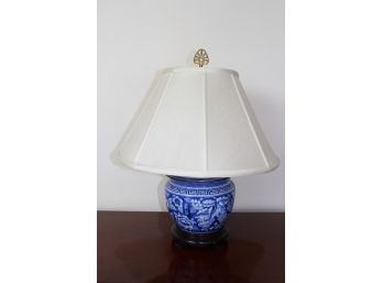 Blue & White Lamp