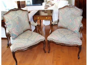 Pair Of French Fauteuil Chairs               Mover Available
