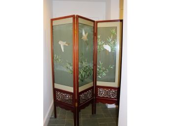 Silk Embroidered 6-Panel Room Divider*****MOVER AVAILABLE*******