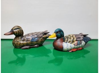 Pair Of Painted Ducks