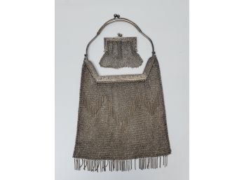 Antique French Silver Mesh Bags
