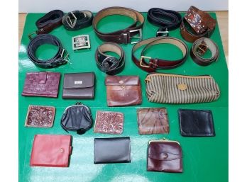 Assorted Belts & Wallets
