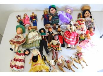 Lot Of International 8' Dolls