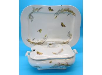 19th Century Butterfly Tureen & Large Platter