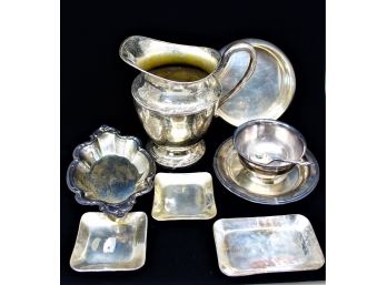 Large Lot Of Silverplate Serving Dishes, Etc...