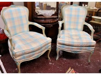 Pair Of Country French Armchairs