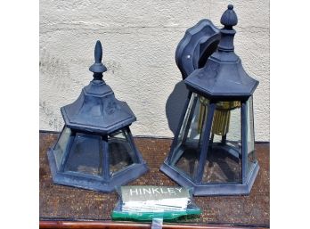 Pair Of Hinkley Porch Lanterns