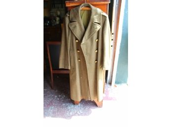 WWII Wool Army Trench Coat
