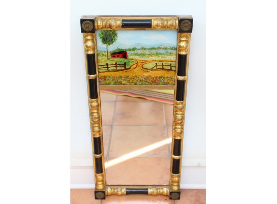 Antique Reverse Painting Mirror
