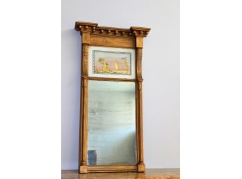 Federal Style Mirror With Reverse Painting
