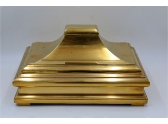 Heavy Solid Brass Box With Lid