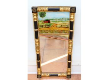Antique Reverse Painting Mirror