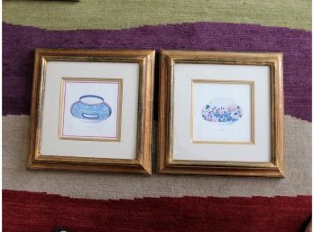 2 Framed Teacup Prints