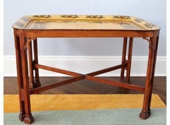 Antique Mahogany Tray Table