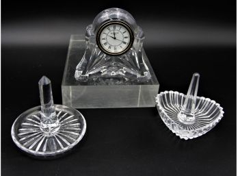 Waterford Clock & Ring Holders