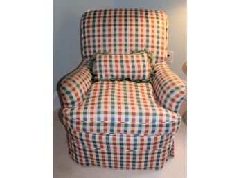 Custom Plaid Chair