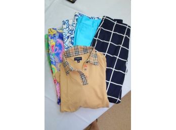 Ralph Lauren Golf Pants & Burberry Golf Shirt
