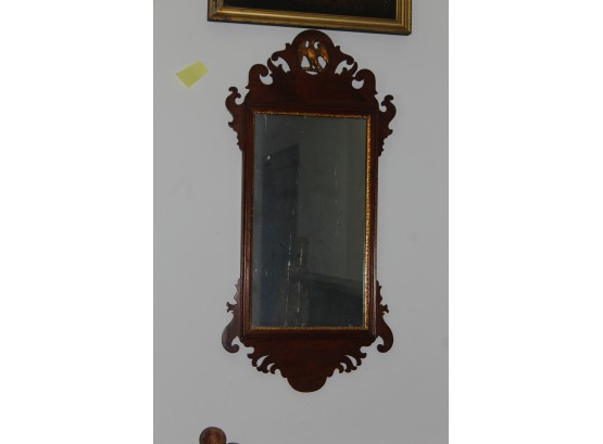 Antique Mirror With Ornamental Eagle Early