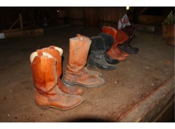 5 Pairs Of Cowboy Boots
