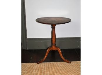 Antique Small Round Accent Table