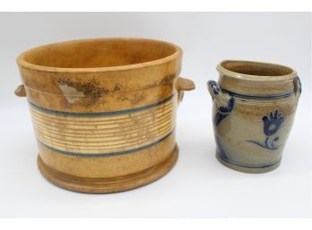 Pottery Crock & Jar