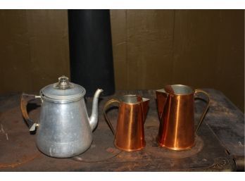 Midcentury Copper Pots