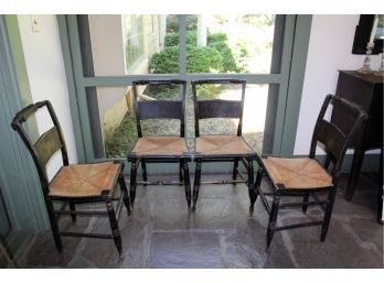 4 Hitchcock Chairs