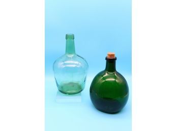 Vintage Green Bottles