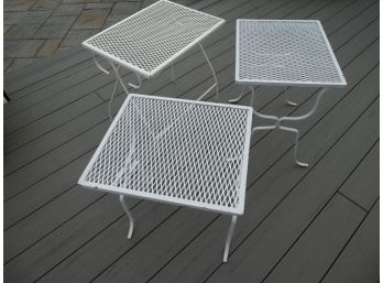 3 Outdoor Aluminum Tables