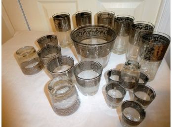 Silver Style Etched Glassware