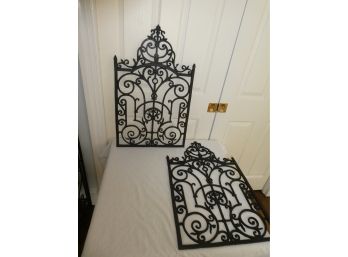 Pair Of Cast Iron Decorative Wall Hangings