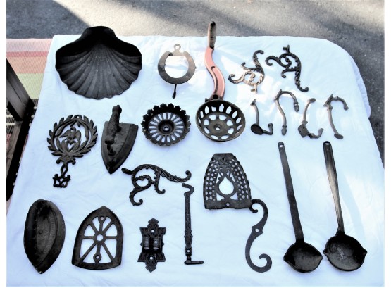 Assortment Of Heavy Iron Pieces Perfec For Projects