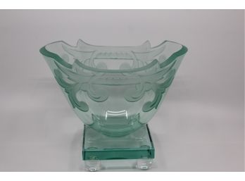 Beautiful Signed Glass Vase/Art
