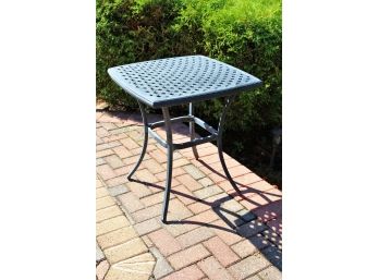 Outside Metal Square Table