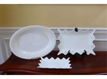 White Porcelain Serving Dishes