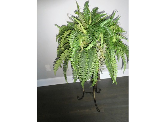 Fern Plant With Metal Stand