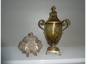 Pair Of Decorative Containers