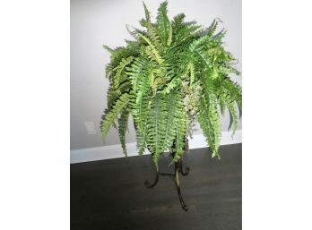 Fern Plant With Metal Stand