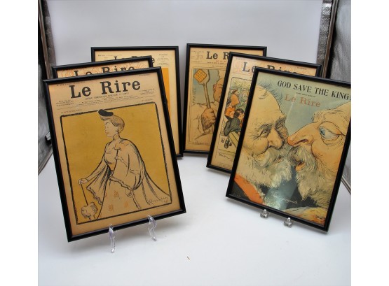 Framed 'Le Rire' Journal Artwork